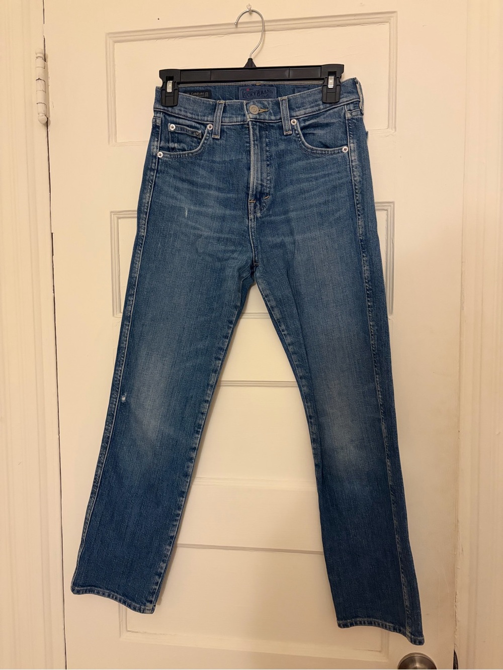 Lucky Brand Medium Blue Straight Jeans -cropped